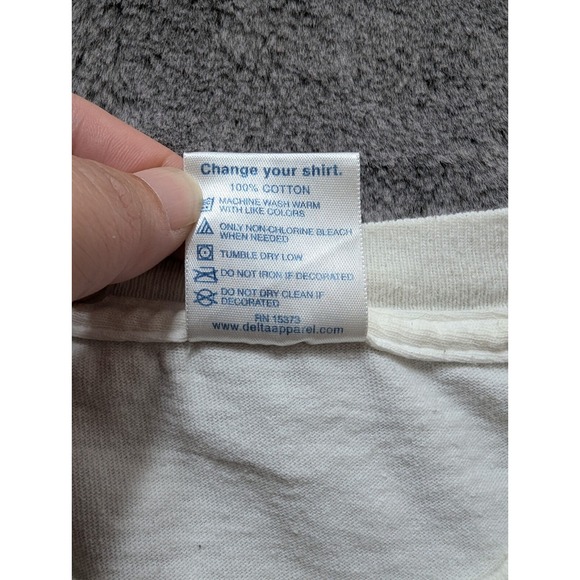 Vintage Delta Pro Weight Short Sleeve T Shirt Men's Size XL White Made In USA - Picture 4 of 10